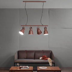 SOSPENSIONE LEGEND CORTEN/RAME 4XE27 85,5X15,5X179CM