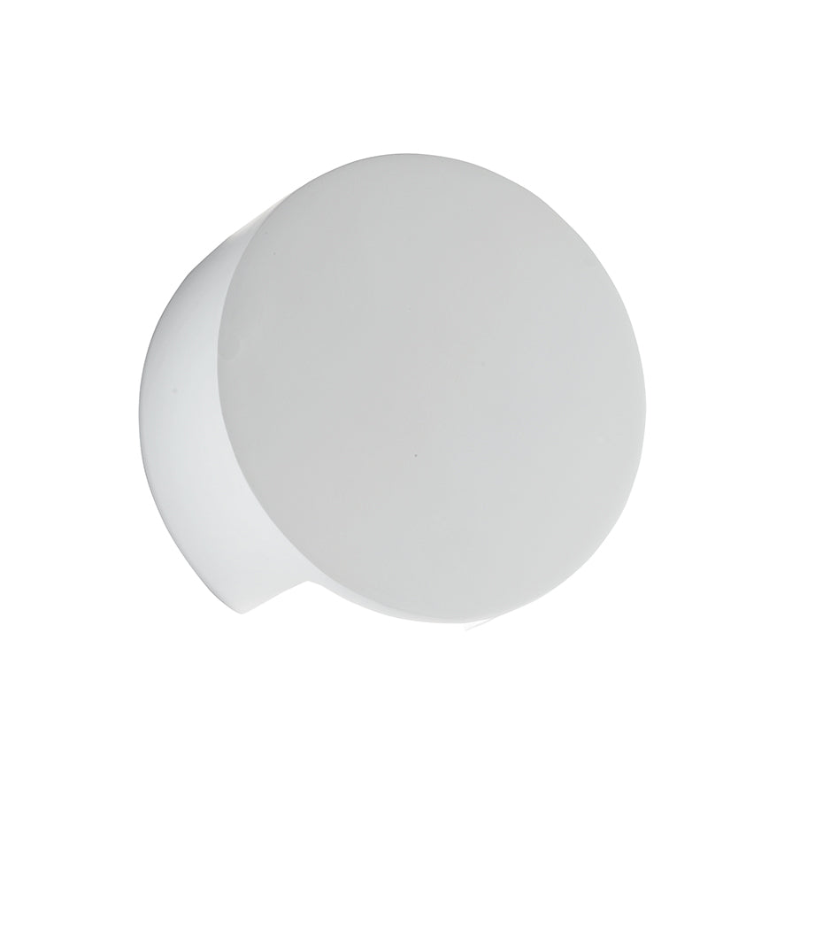 "Applique LEIRON in gesso bianco verniciabile"