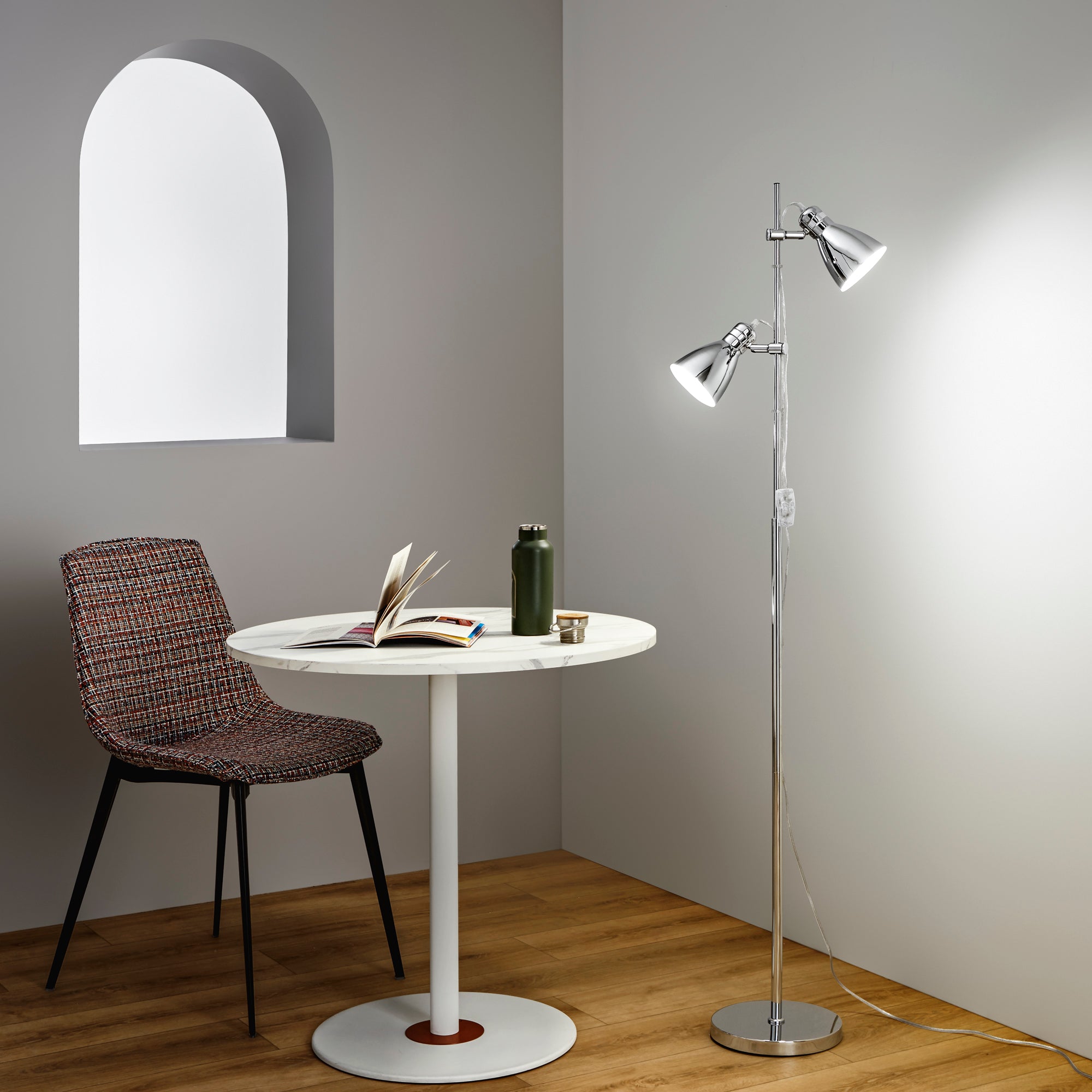PIANTANA LEMONDE ORIENTBILE CROMO 2XE27 35X165CM