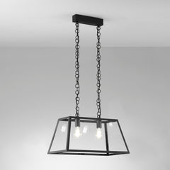 SOSPENSIONE LEXINGTON NERA 2XE27 57X30X111CM
