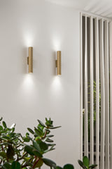 APPLIQUE LORD ORO IN ACCIAIO+ALLUMINIO 2XGU10 25W 5.5X9X35CM