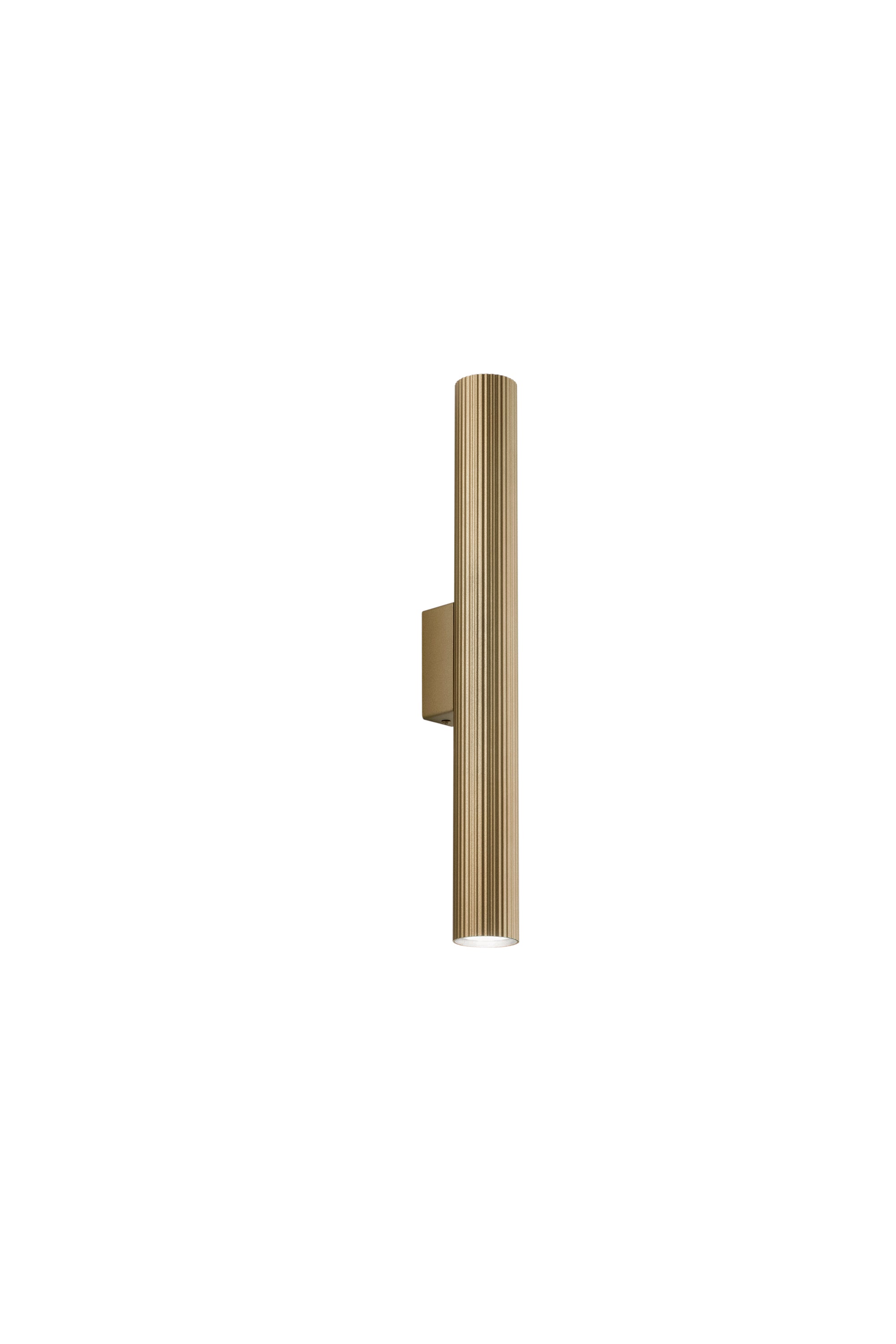 "Applique LORD oro in acciaio e alluminio con fascio luminoso bidirezionale h 50cm."