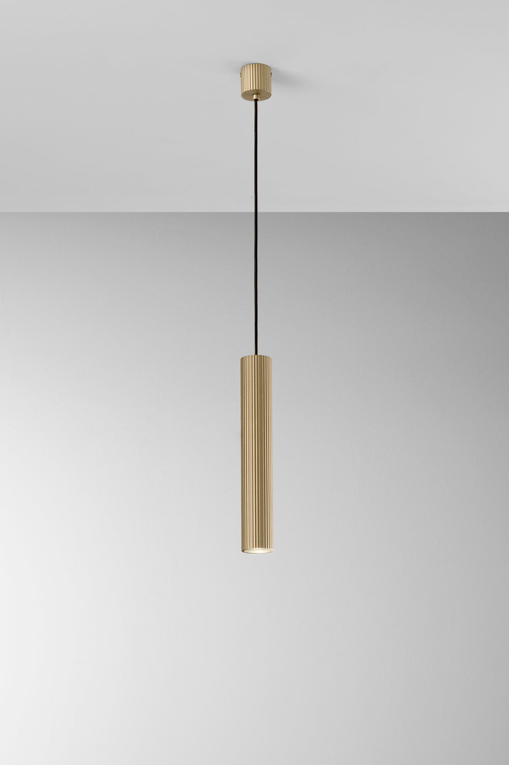 SOSPENSIONE LORD ORO IN ACCIAIO+ALLUMINIO 1XGU10 25W 10X10X240CM