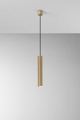SOSPENSIONE LORD ORO IN ACCIAIO+ALLUMINIO 1XGU10 25W 10X10X240CM
