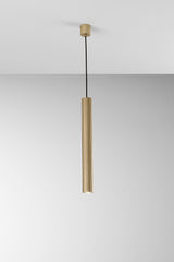 SOSPENSIONE LORD ORO IN ACCIAIO+ALLUMINIO 1XGU10 25W 10X10X255CM
