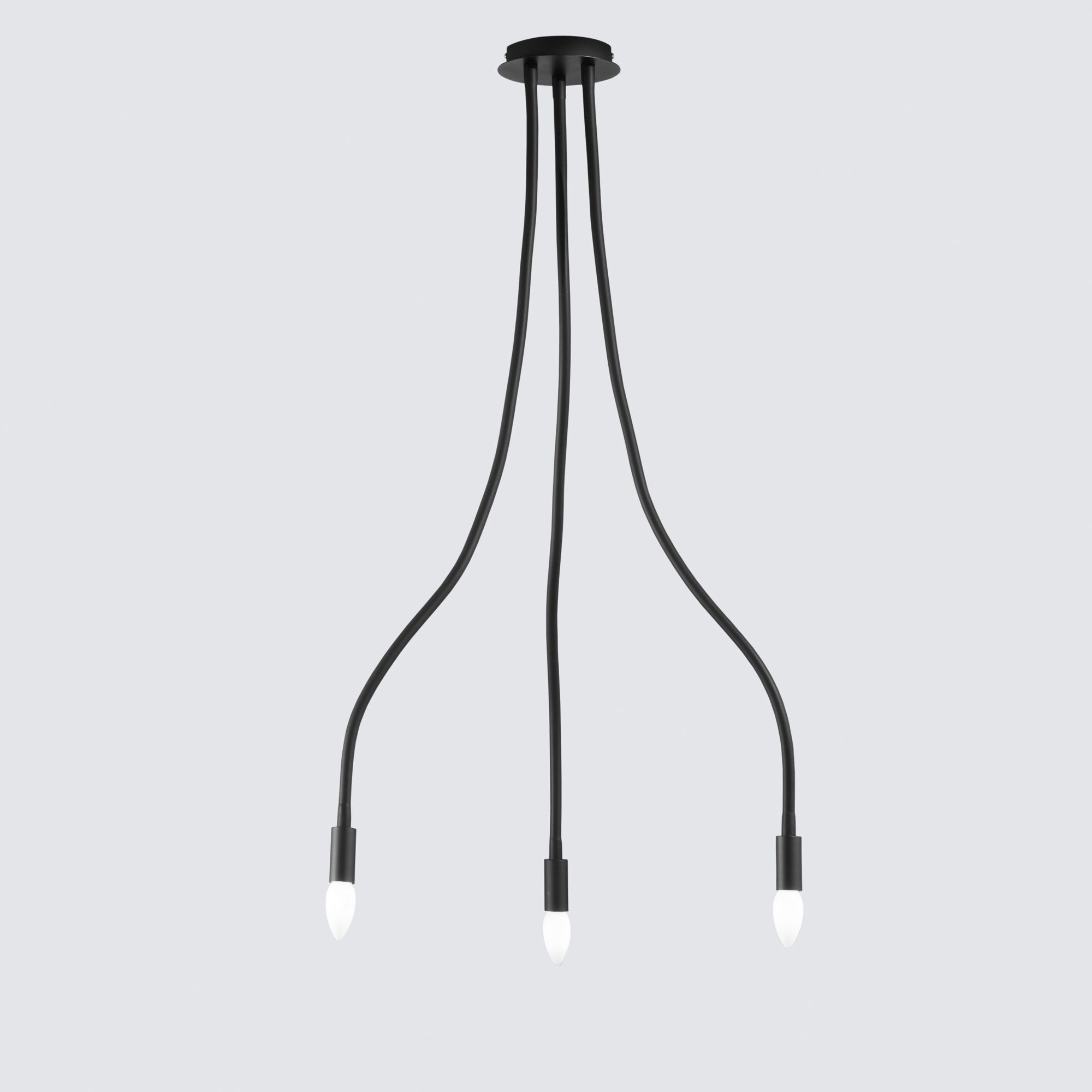 PLAFONIERA LOVER NERA 3XE14 15X15X100CM