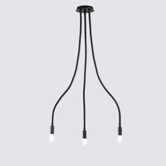 PLAFONIERA LOVER NERA 3XE14 15X15X100CM