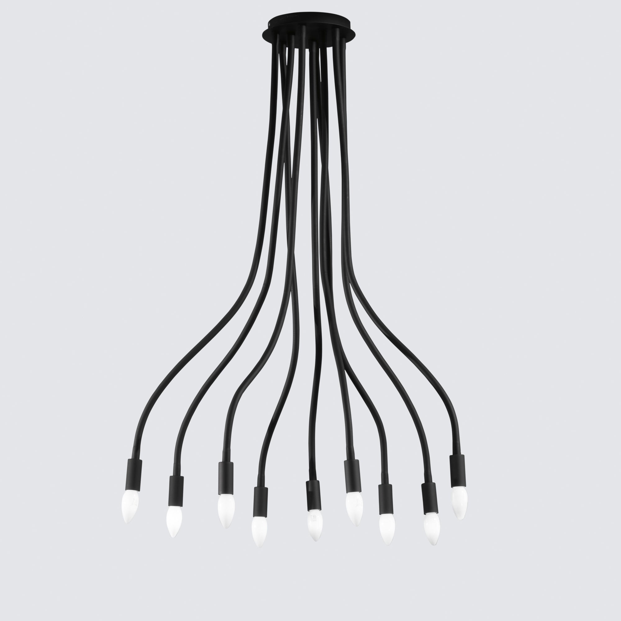 PLAFONIERA LOVER NERA 9XE14 20X20X100CM