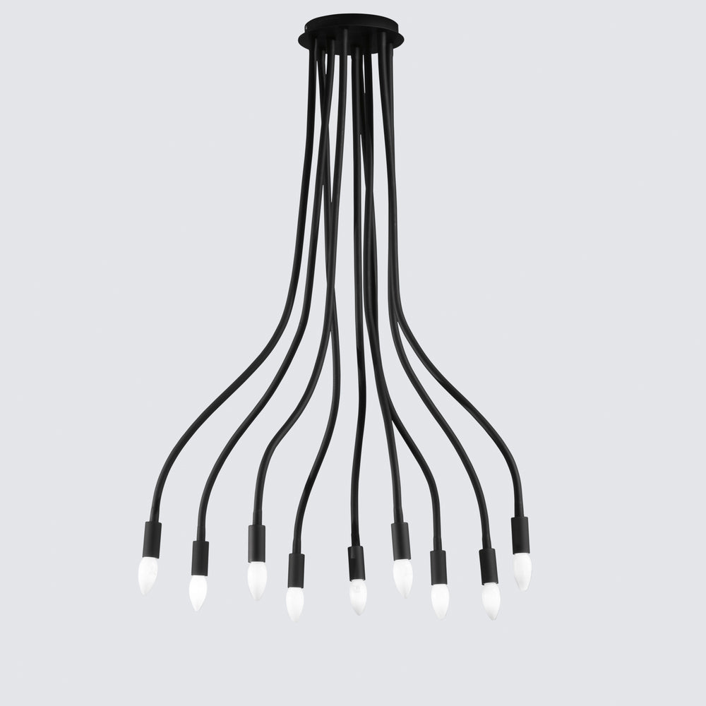 PLAFONIERA LOVER NERA 9XE14 20X20X100CM