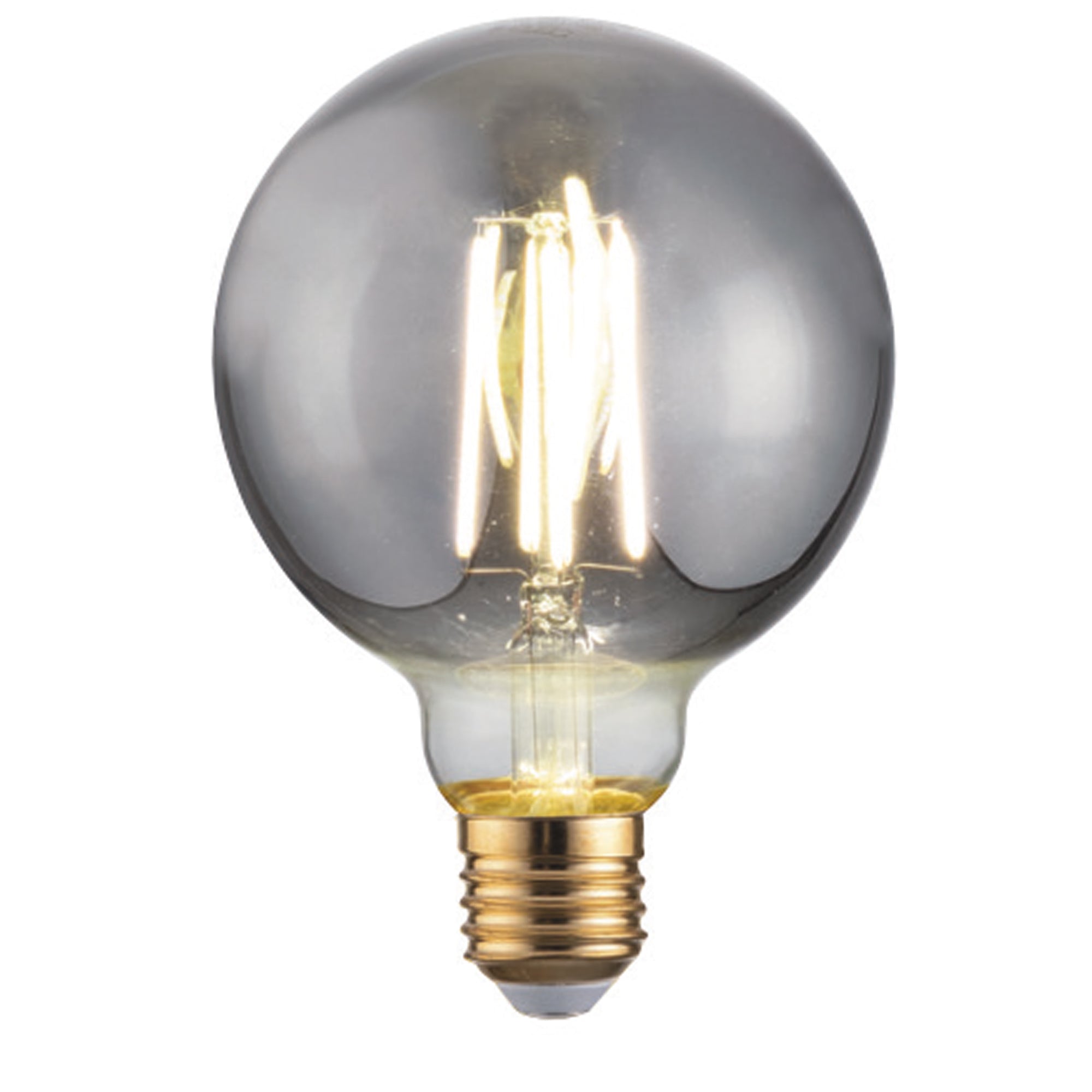Lampadina LED a filamento G95 Grigio Fumè E27  8W  150 lm 1800K