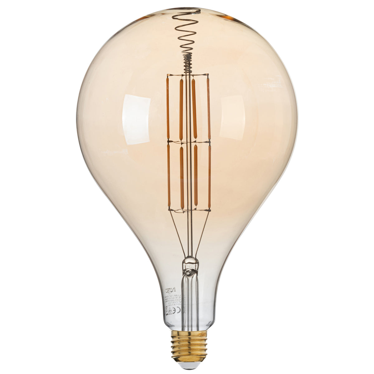 Lampadina LED a filamento GLS160 vetro ambrato E27  8W  730 lm 2500K
