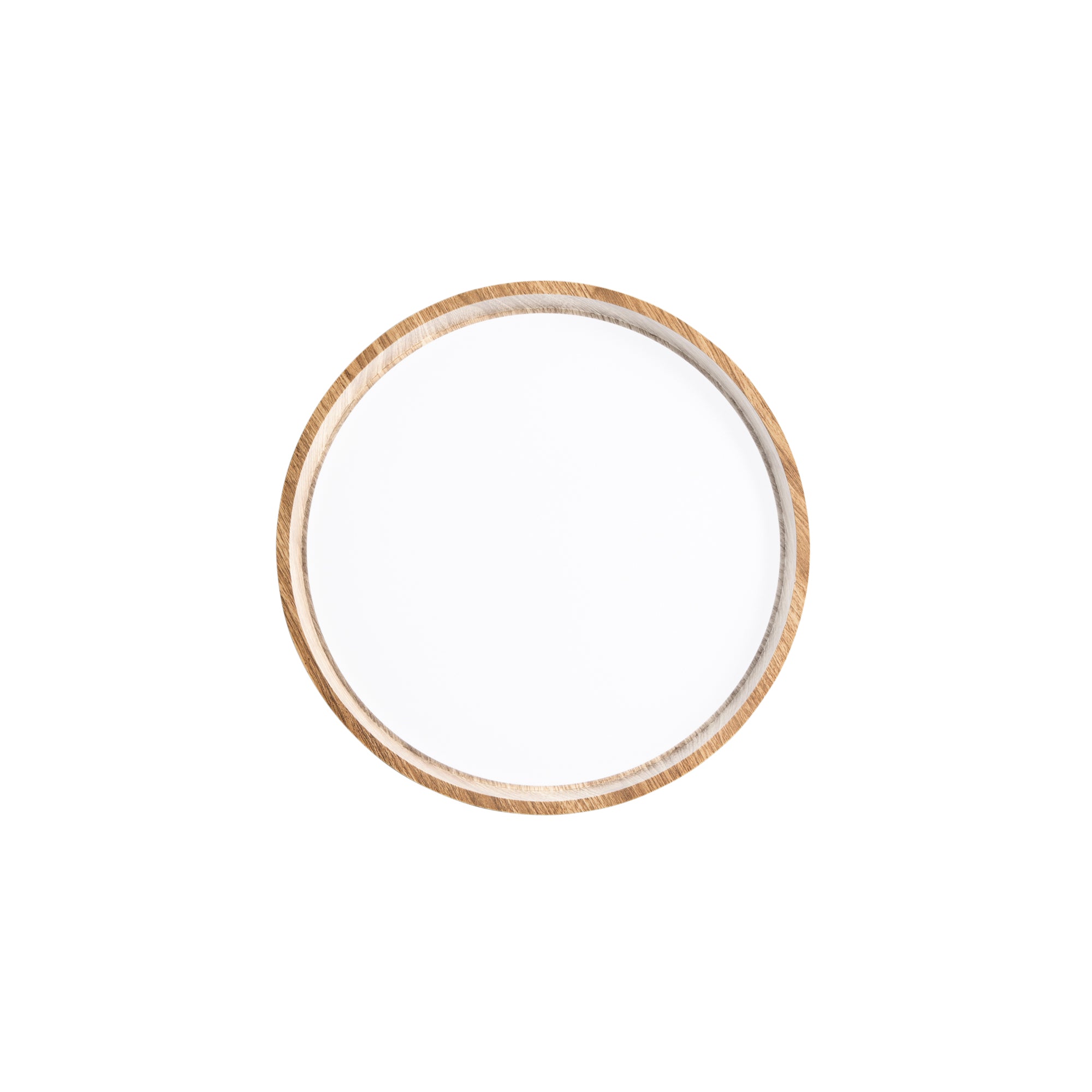 "Plafoniera LED MADERA in metallo effetto legno, CCT 38 cm. Ø"