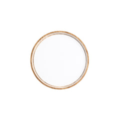 "Plafoniera LED MADERA in metallo effetto legno, CCT 38 cm. Ø"