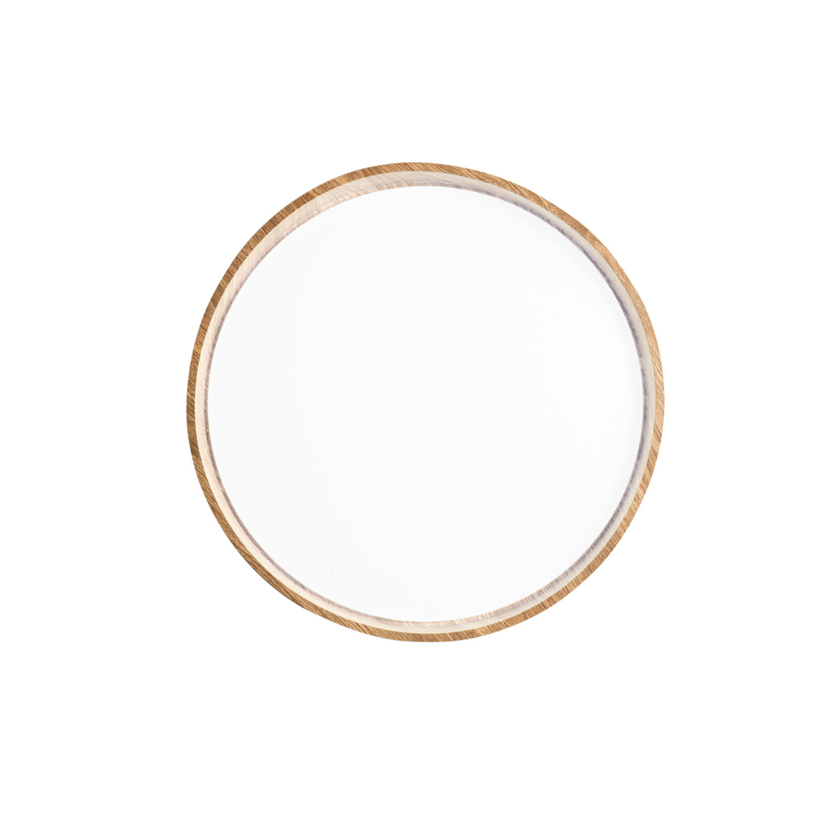 "Plafoniera LED MADERA in metallo effetto legno, CCT 48 cm. Ø"