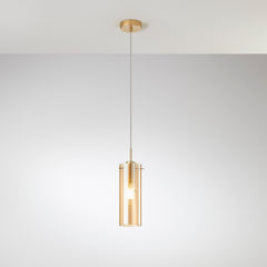 SOSPENSIONE MAGIC ORO/AMBRA 1XE27 10X150CM