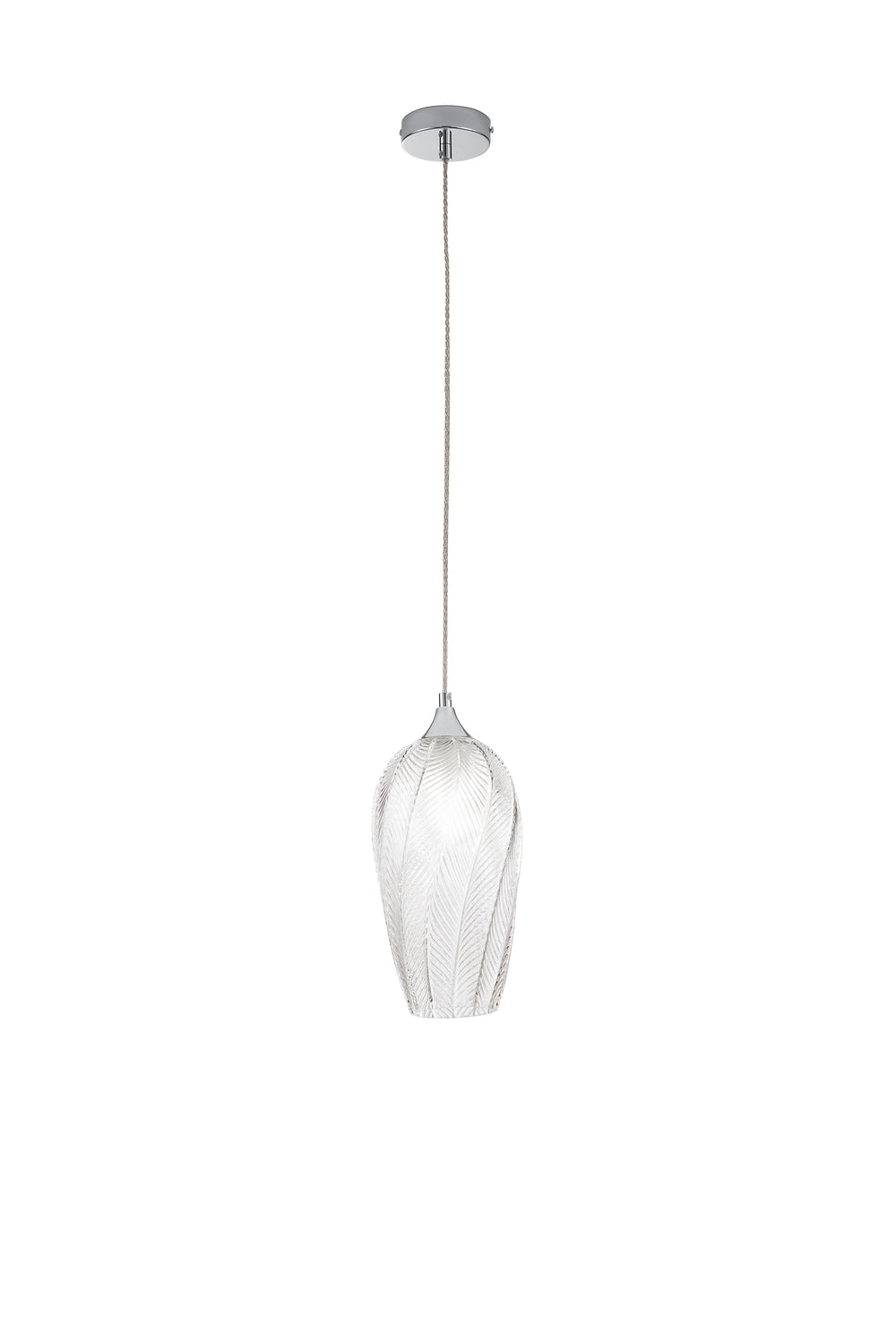 SOSPENSIONE MAJESTY TRASPARENTE IN VETRO 1XE27 16X120CM