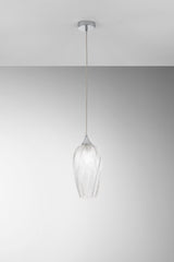 SOSPENSIONE MAJESTY TRASPARENTE IN VETRO 1XE27 16X120CM
