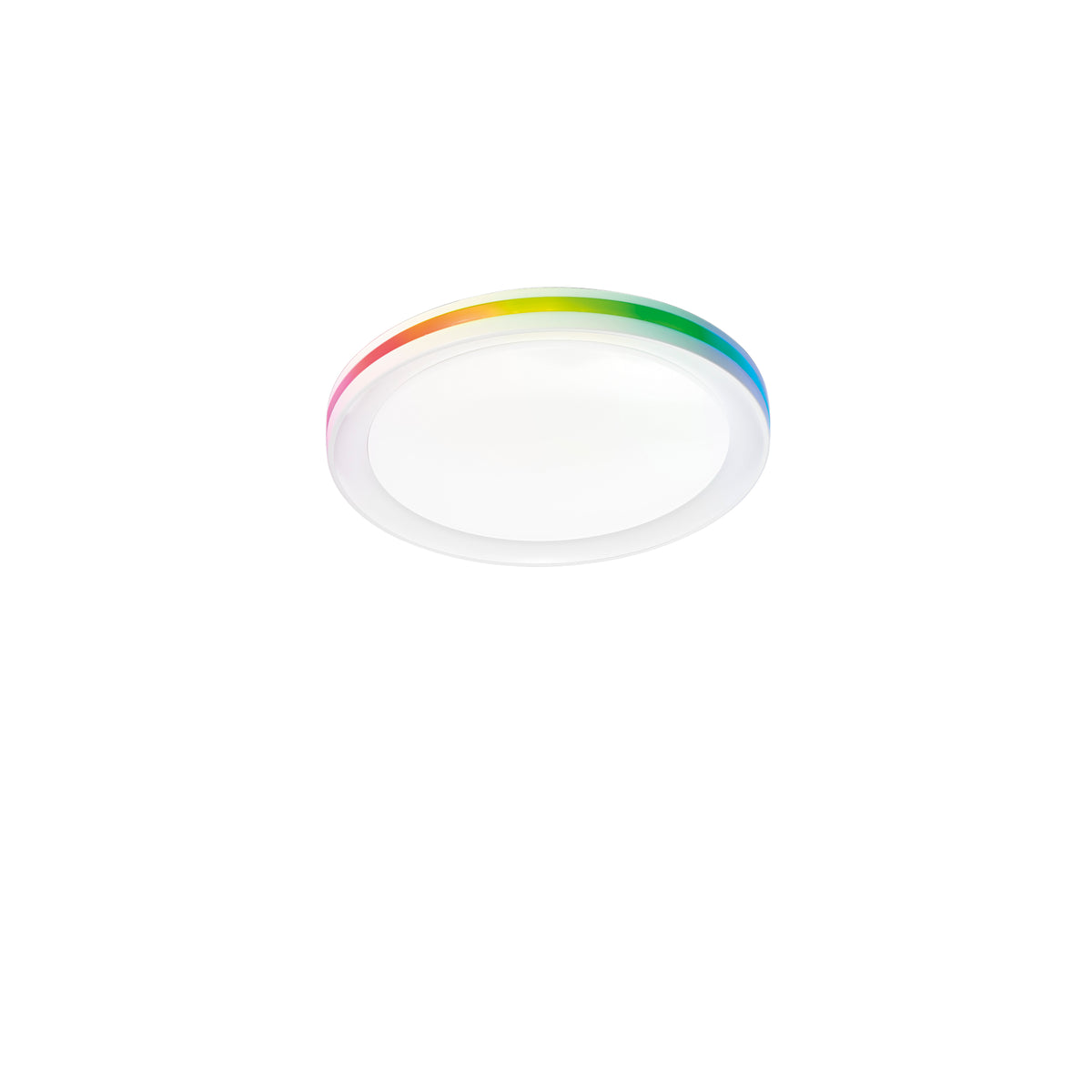 "Plafoniera LED MAKEUP bianca CCT e RGB 35W 40x40 cm."
