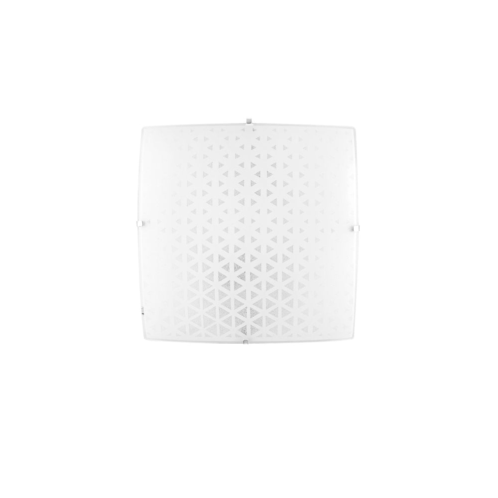 PLAFONIERA MAORI BIANCA 3XE27 40X40X10CM