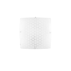 PLAFONIERA MAORI BIANCA 3XE27 40X40X10CM