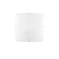 "Plafoniera MAORI in vetro bianco 50x50 cm."