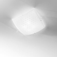 PLAFONIERA MAORI BIANCA 4XE27 50X50X12CM