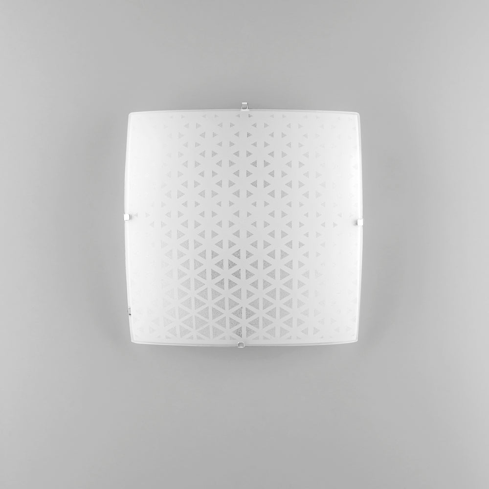 PLAFONIERA MAORI BIANCA 4XE27 50X50X12CM