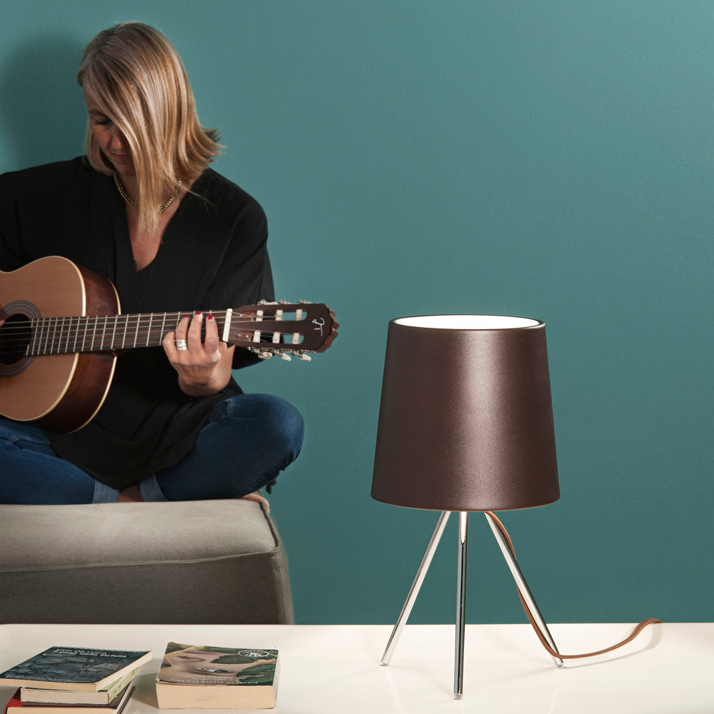 LUME MARLEY MARRONE 1XE14 25X43,5CM