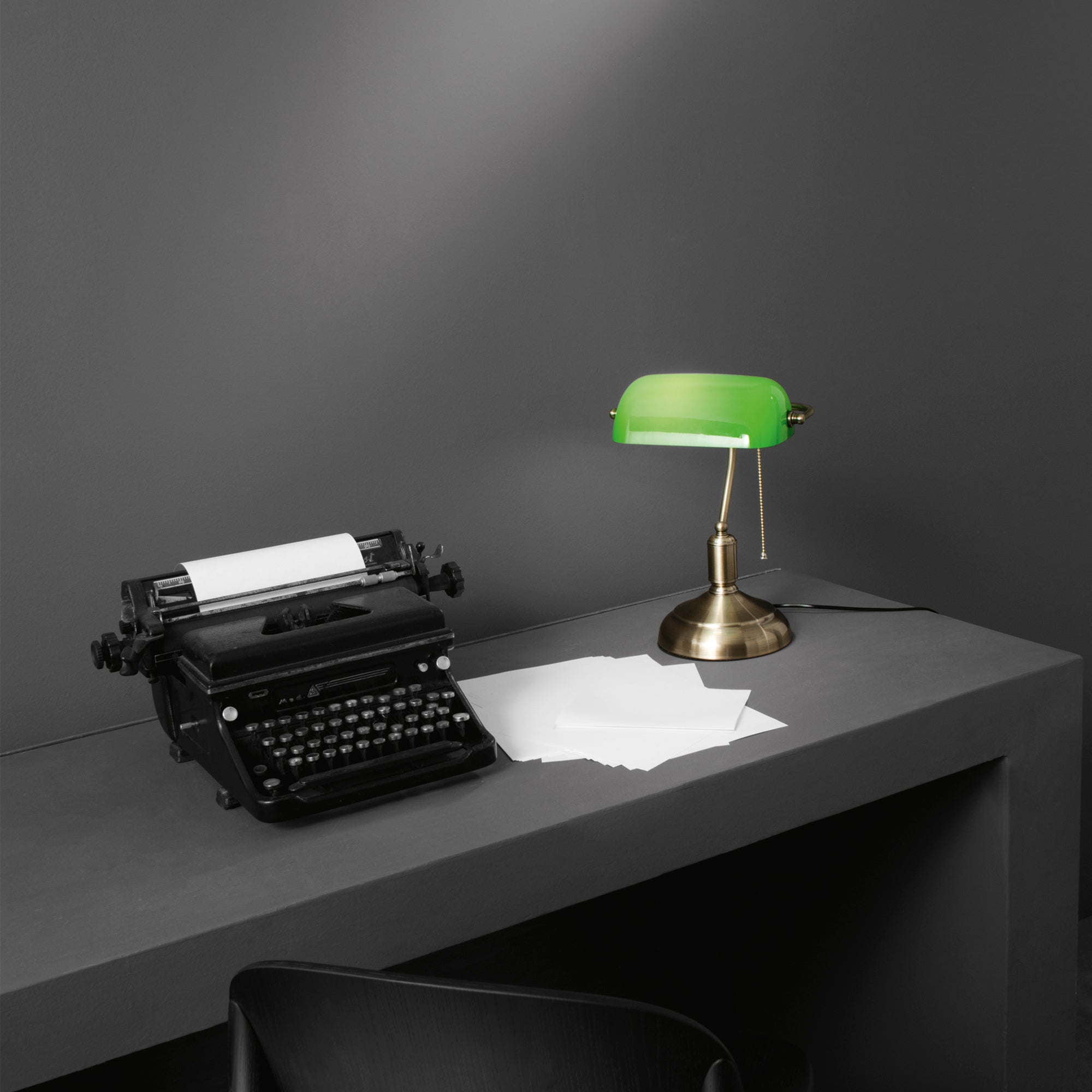 LAMPADA DA TAVOLO MARSHALL VERDE 1XE27 26X18X40CM