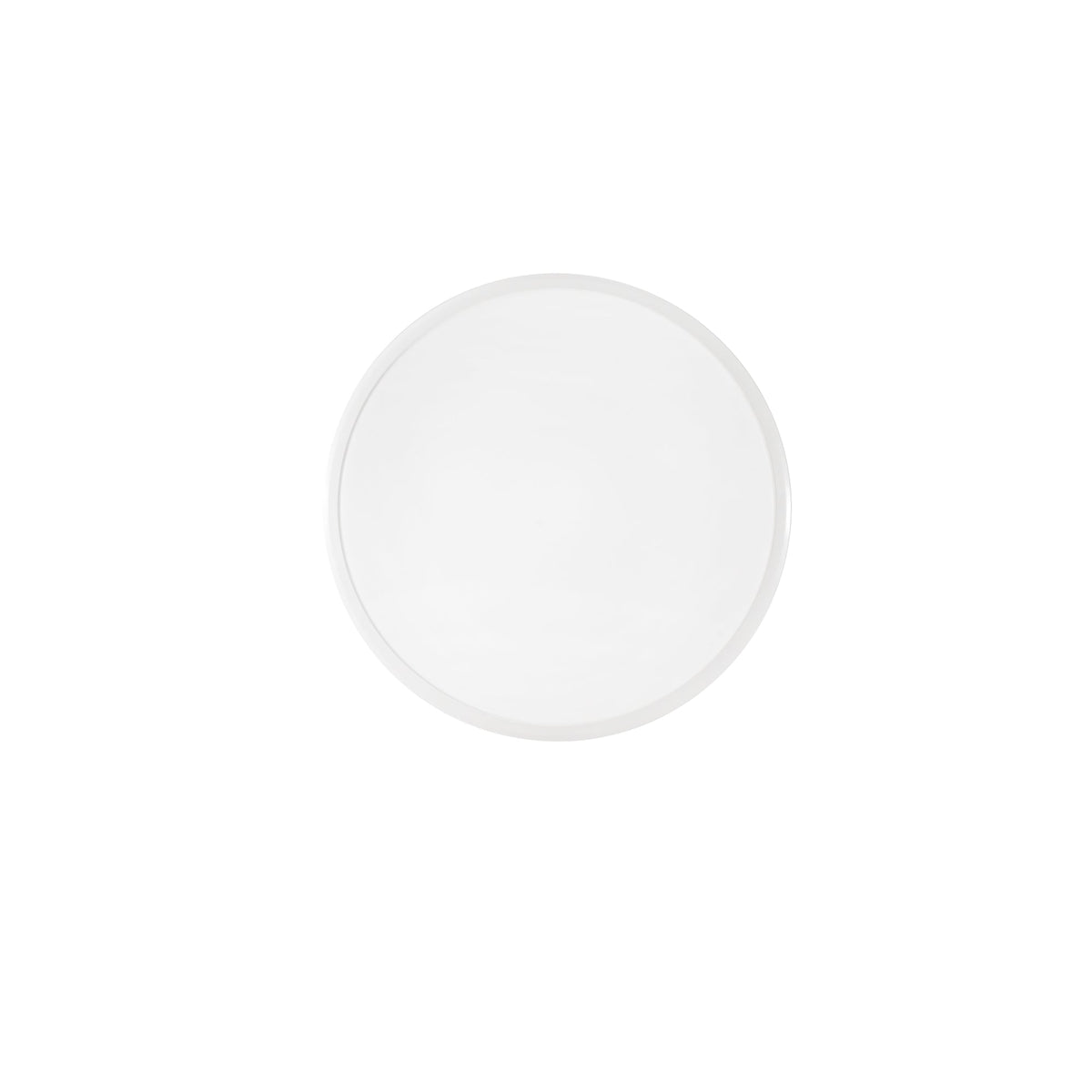 "Plafoniera LED MAYFAIR in alluminio bianco, interruttore CCT Ø 40cm."