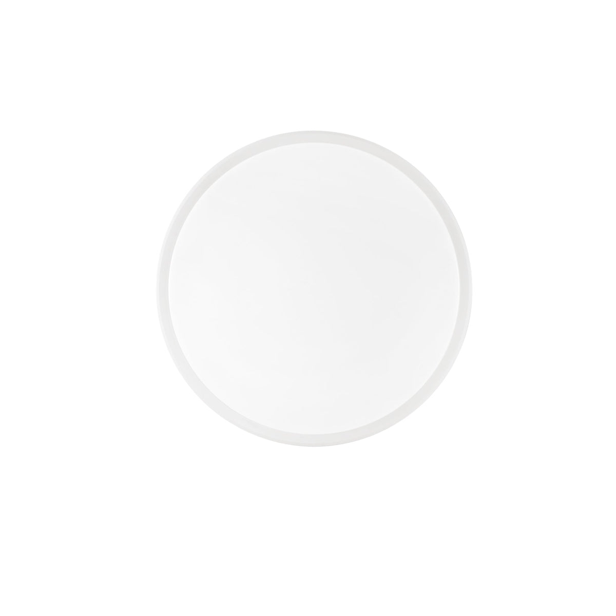 "Plafoniera LED MAYFAIR in alluminio bianco, interruttore CCT Ø 50cm."