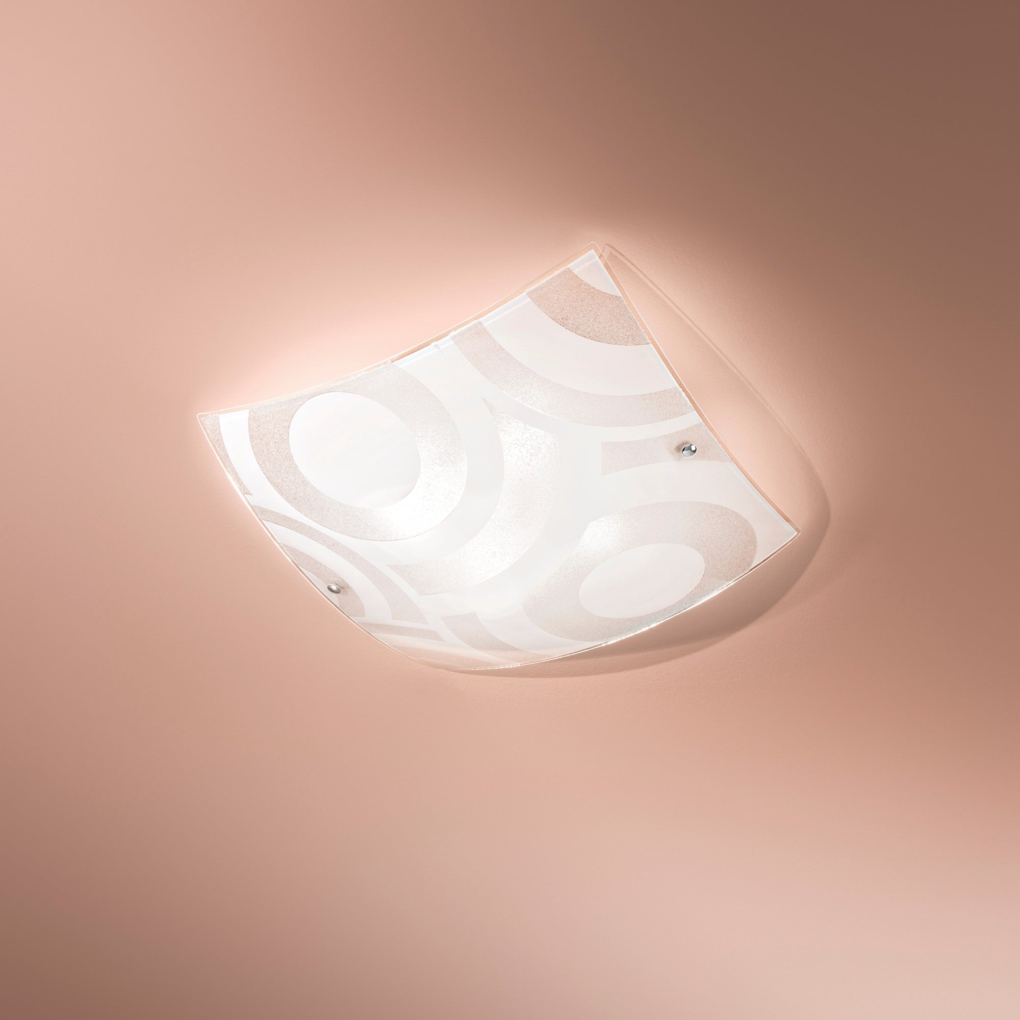 PLAFONIERA MIRO' BIANCA 4XE27 50X11X50CM