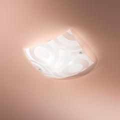 PLAFONIERA MIRO' BIANCA 4XE27 50X11X50CM