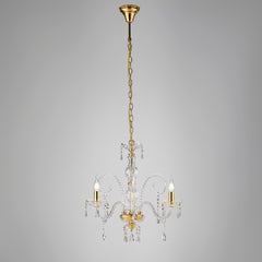 LAMPADARIO MONALISA ORO 3XE14 53X145CM