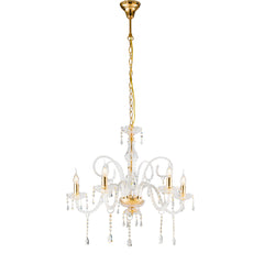 LAMPADARIO MONALISA ORO 5XE14 70X145CM
