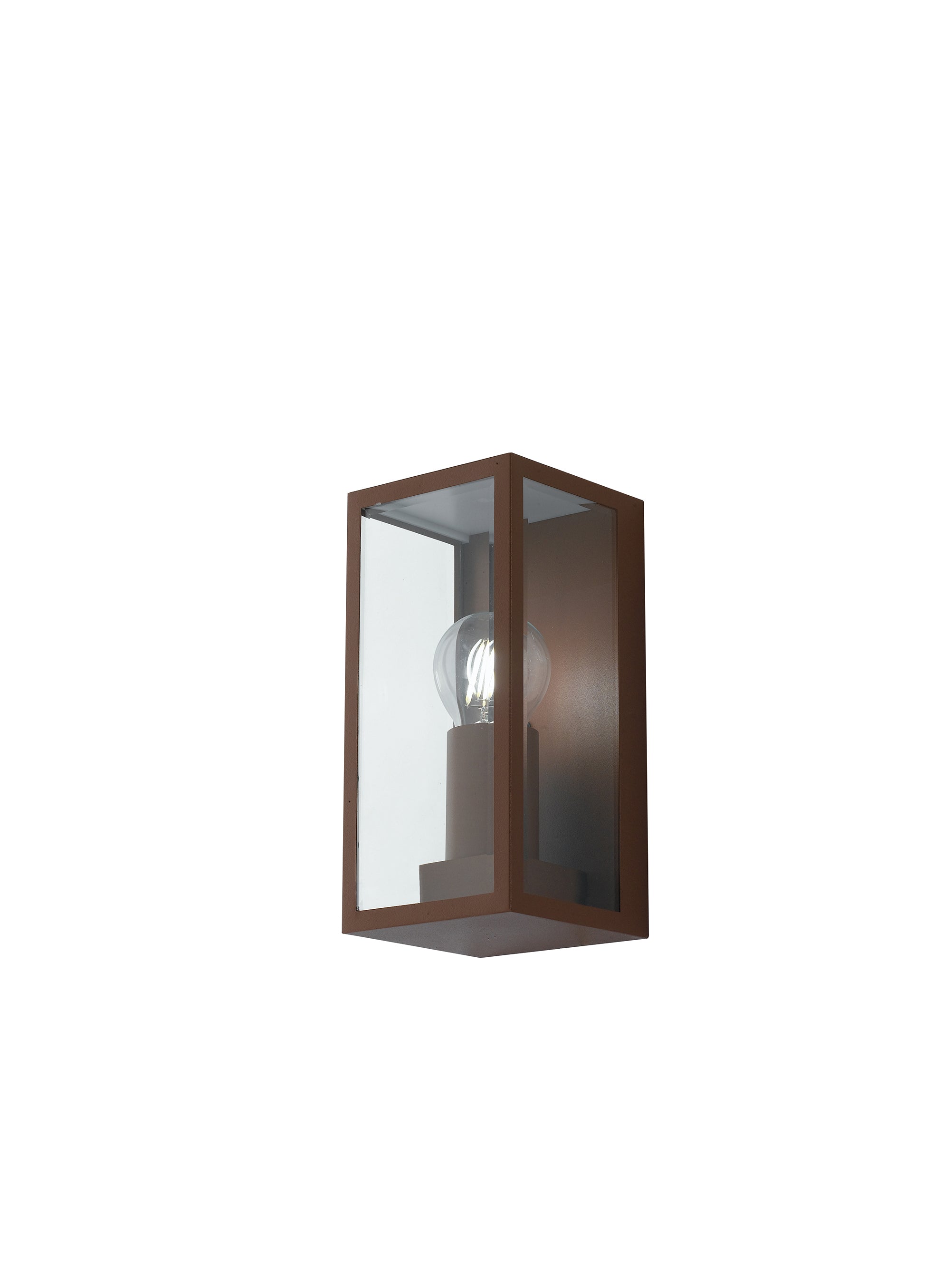 "Applique da esterno MONDRIAN in metallo bronzo e vetro"