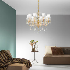 LAMPADARIO MONET ORO 8XE14 73X128CM
