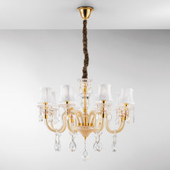 LAMPADARIO MONET ORO 8XE14 73X128CM