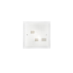 PLAFONIERA MUSA OPALE/TORTORA 2XE27 30X8,5X30CM