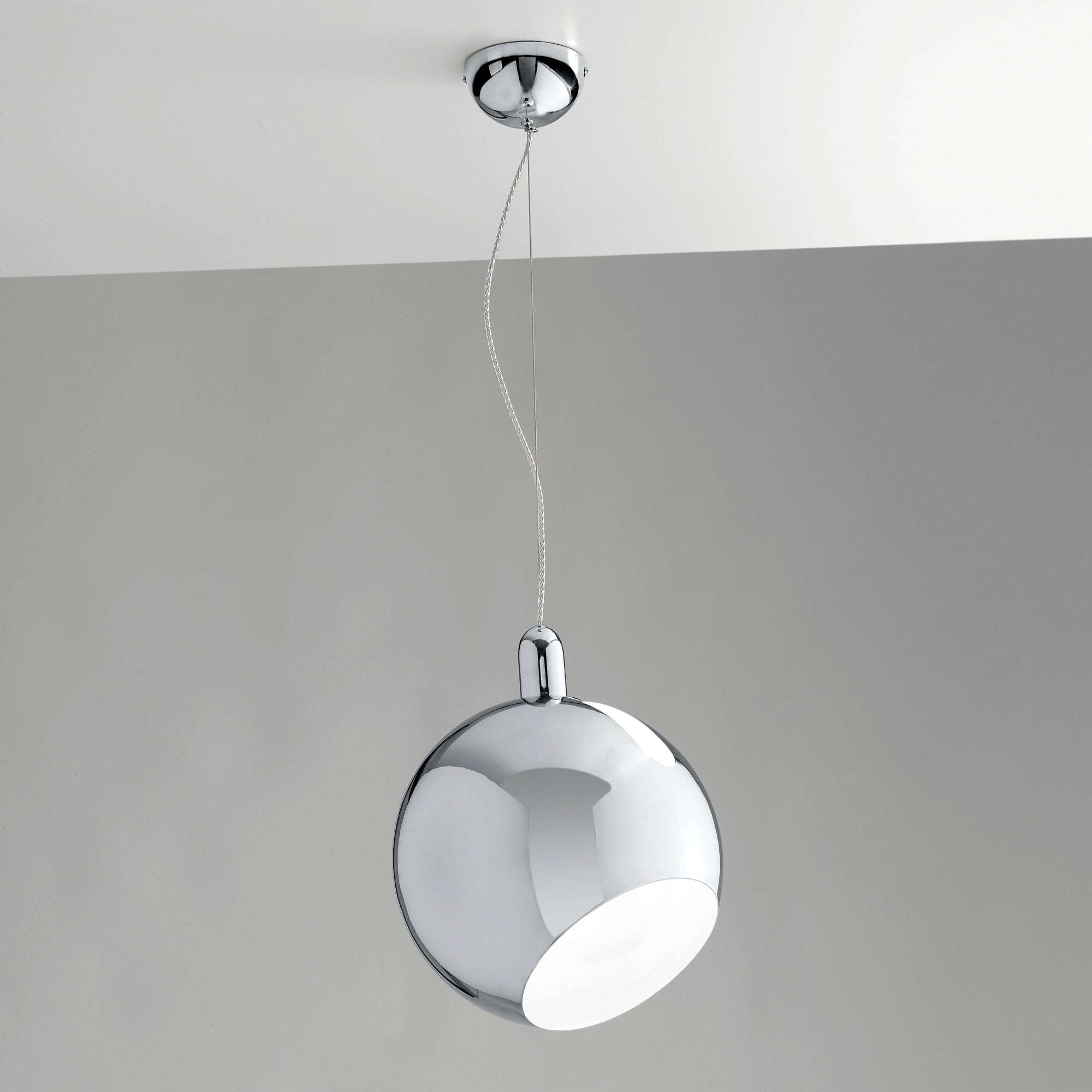 SOSPENSIONE NARCISO CROMO 1XE27 30X130CM