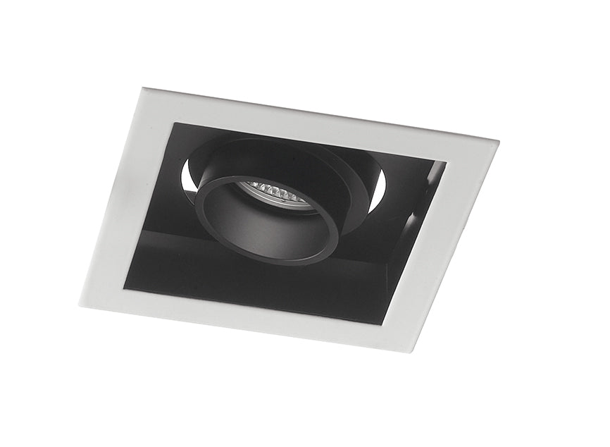 "Incasso LED APOLLO antiriflesso nero con luce orientabile 10W luce naturale"