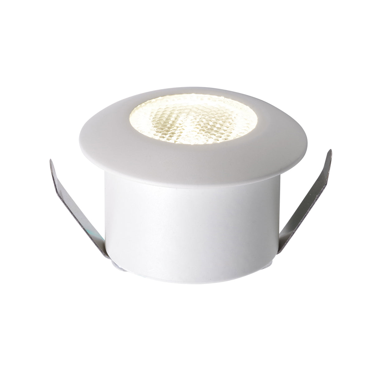 "Incasso LED ASSO rotondo in alluminio bianco luce calda"