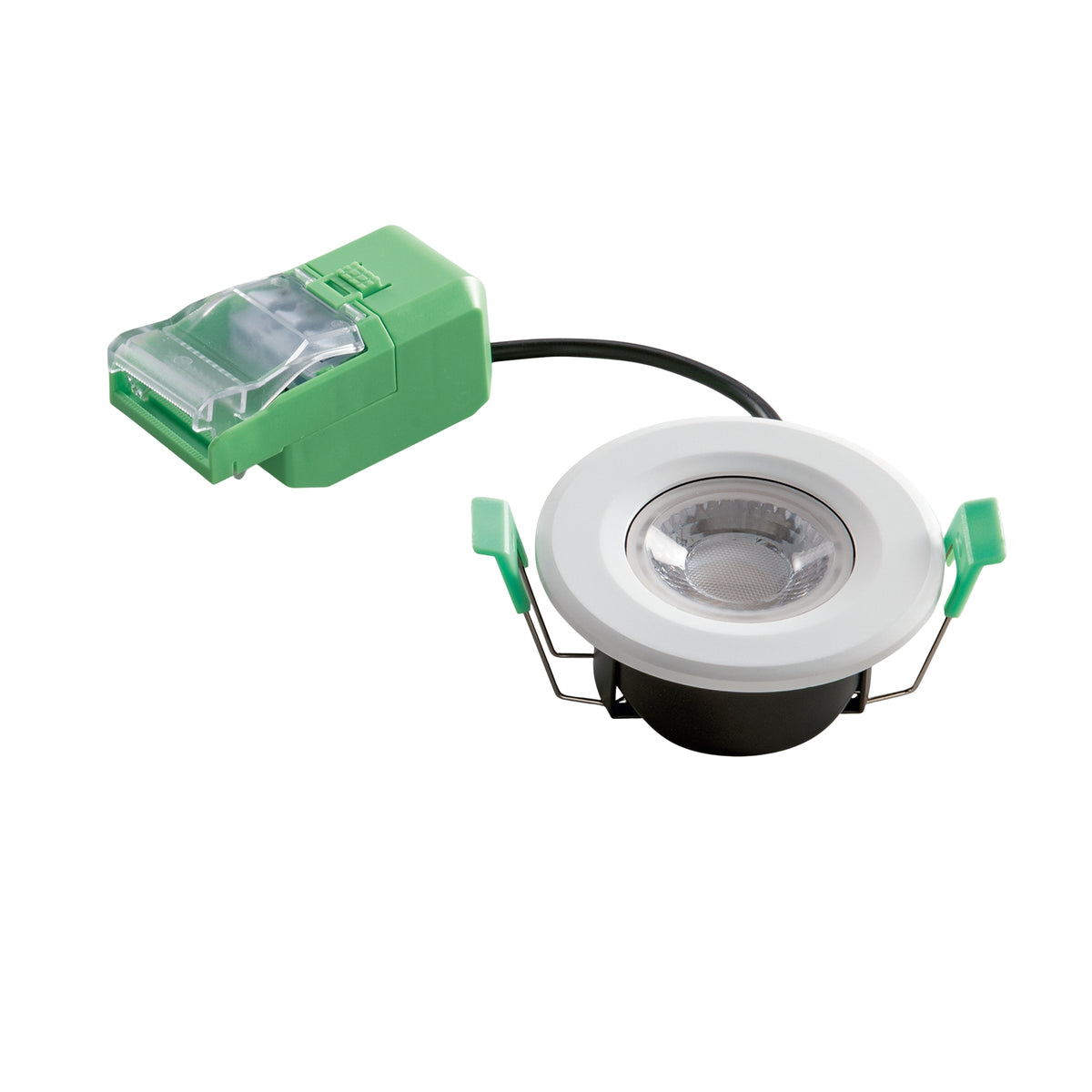 "Faretto da incasso BBC con struttura il alluminio bianco con CCT IP20 e IP65"