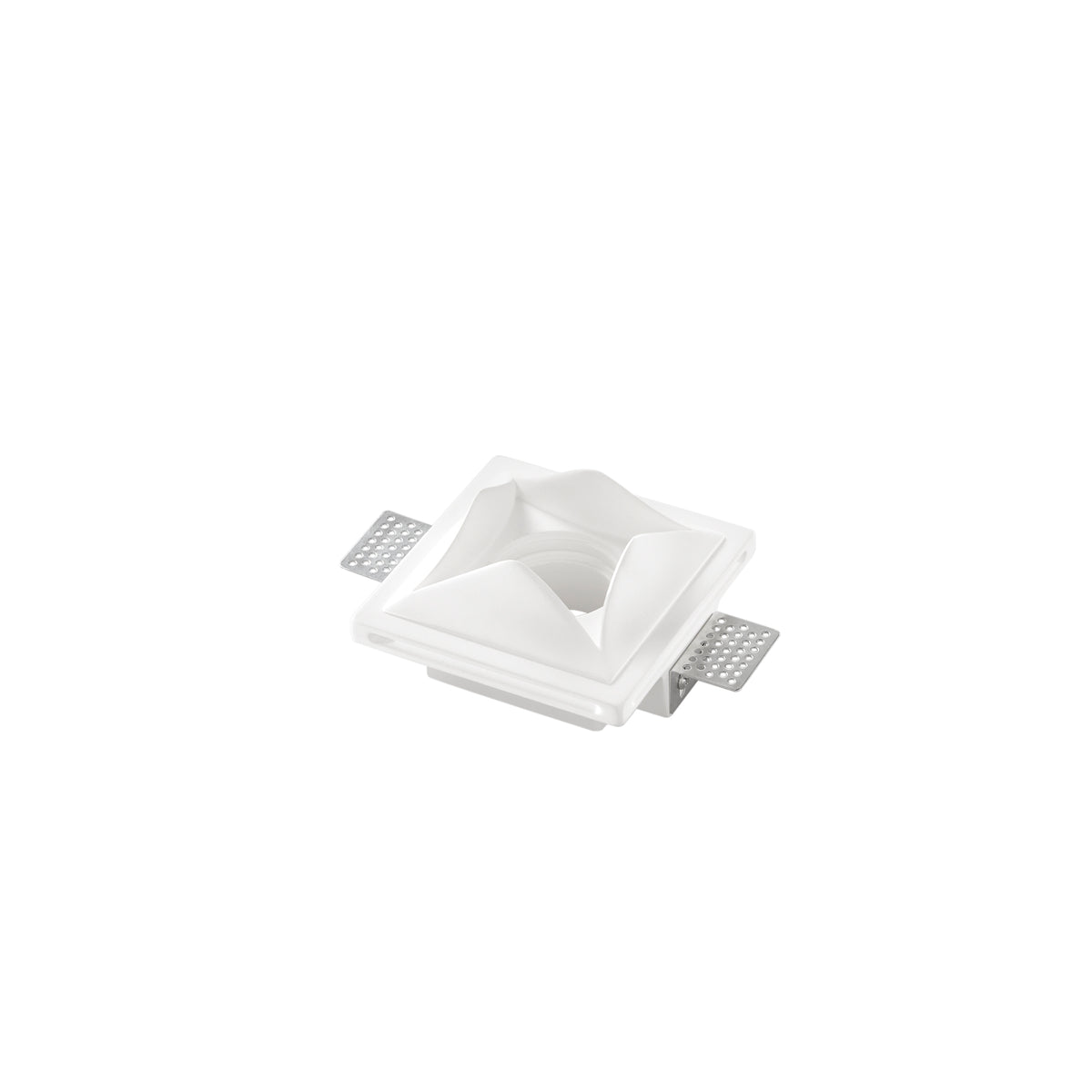 "Faretto ad incasso BRICK in gesso bianco verniciabile (1xGU10)"