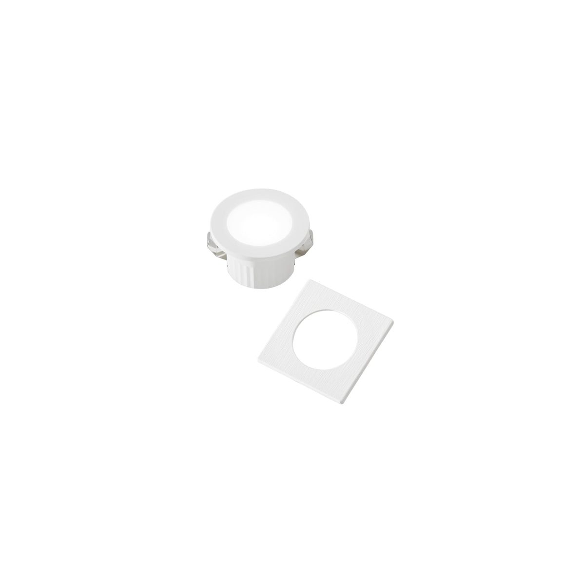 "Faretto ad incasso LED DAMA bianco con doppia ghiera inclusa 3W luce naturale (4000K)"