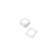 "Faretto ad incasso LED DAMA bianco con doppia ghiera inclusa 3W luce naturale (4000K)"