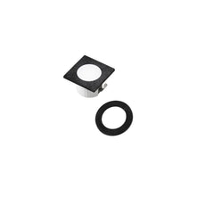 "Faretto ad incasso LED DAMA nero con doppia ghiera intercambiabile inclusa 3W luce naturale (4000K)"
