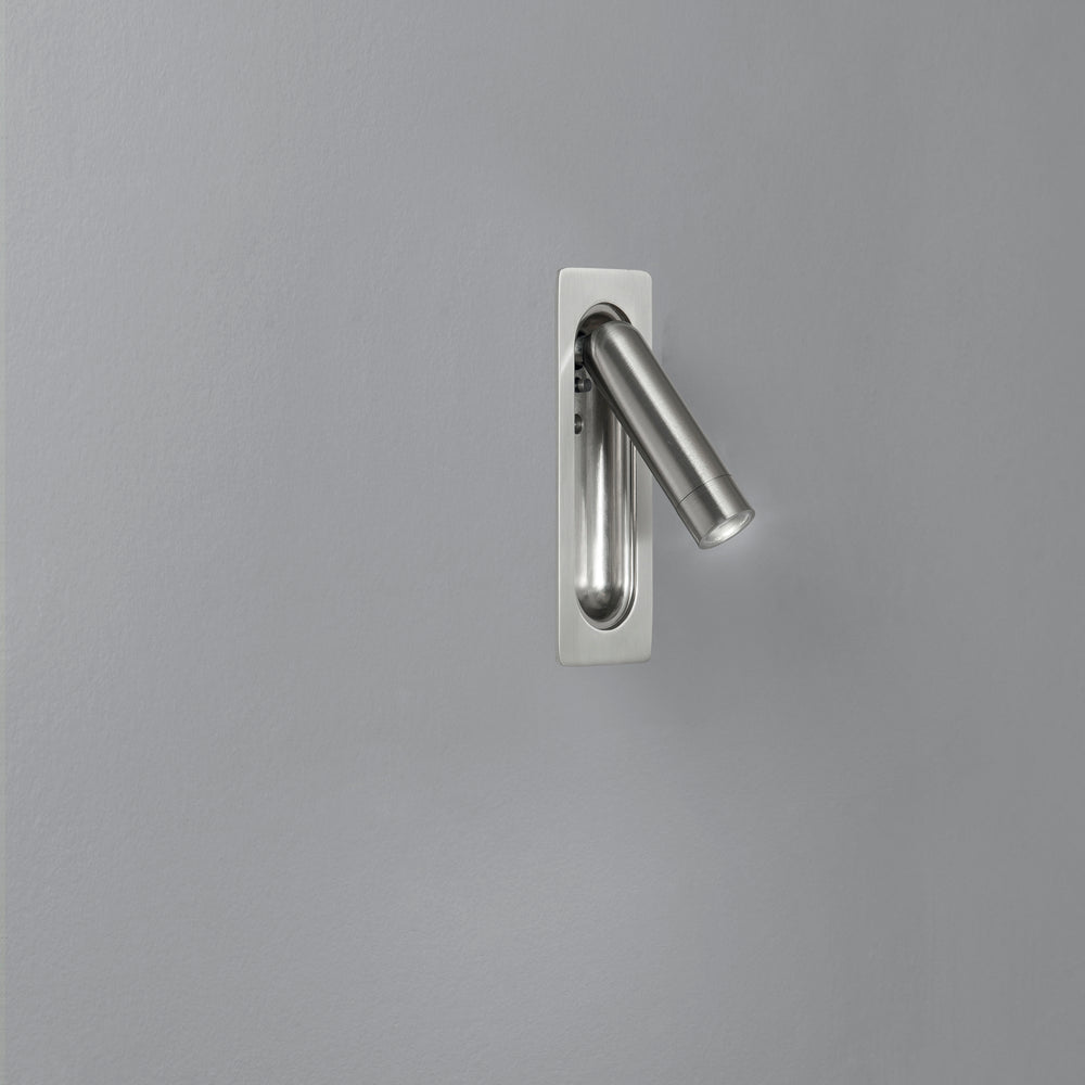 APPLIQUE LED AD INCASSO DEFOE ORIENTABILE NICKEL 3W 300LM 3000K 6,7X14X16,9CM