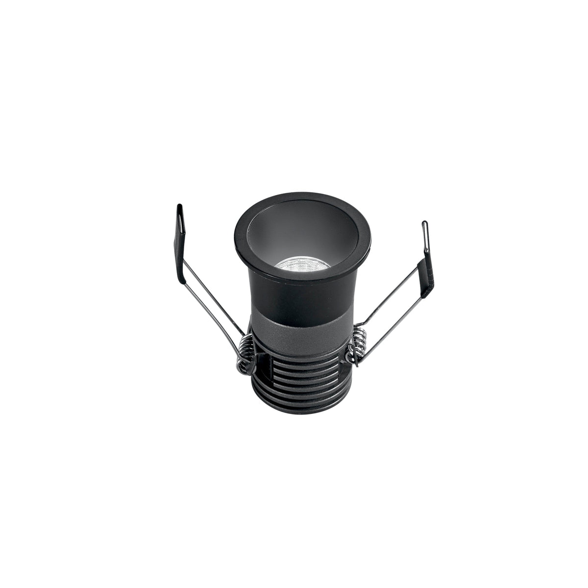"Faretto ad incasso LED DOT in alluminio nero 5W con funzione CCT"