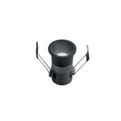 "Faretto ad incasso LED DOT in alluminio nero 5W con CCT e predisposizione DALI"